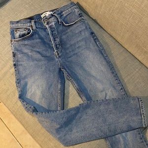 Redone jeans high rise ankle crop stretch size26